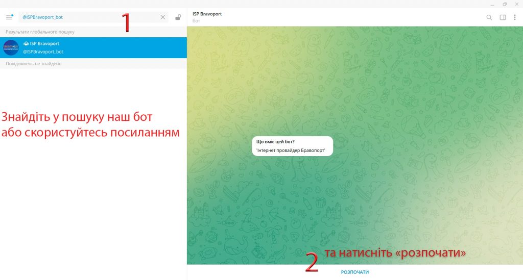 Як почати користуватись telegram-ботом від Бравопорт